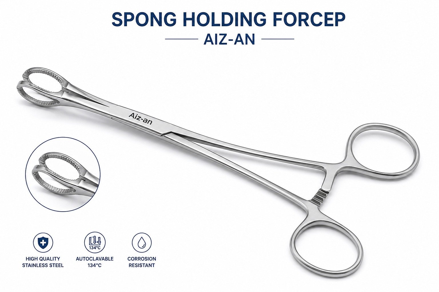 Sponge Holding Forceps (AIZ-AN, Pakistan)