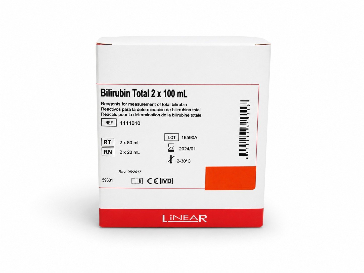 Bilirubin (Total & Direct) 2 × 100 mL (Linear®)