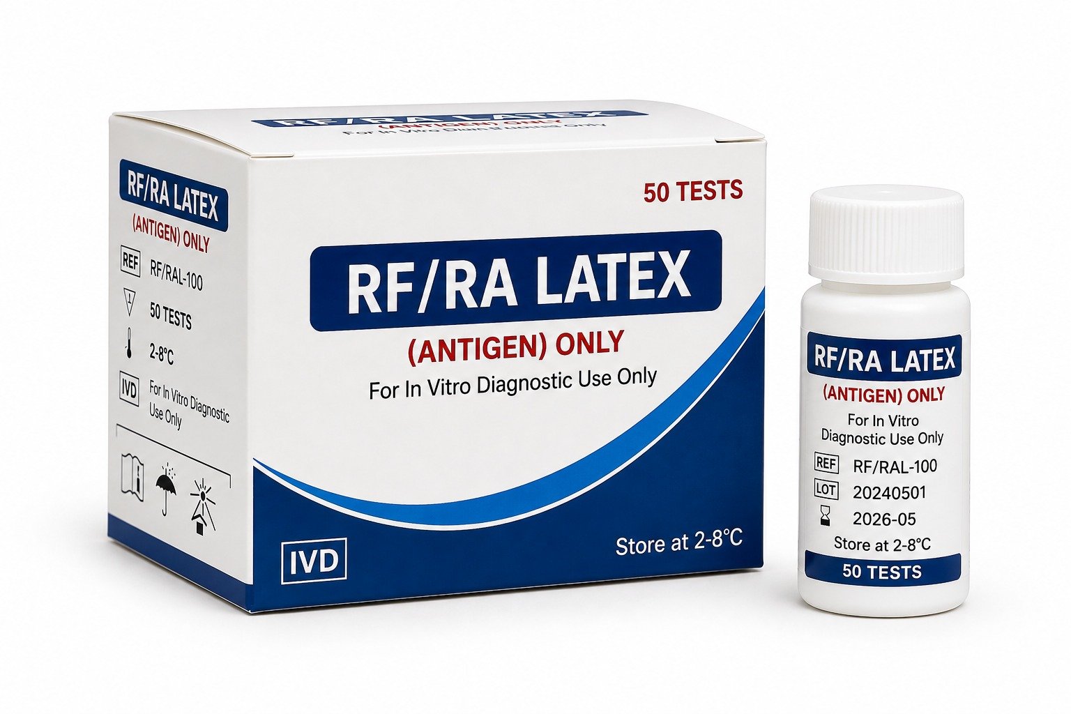 RF/RA Latex (Antigen) Only Vial – 50 Tests