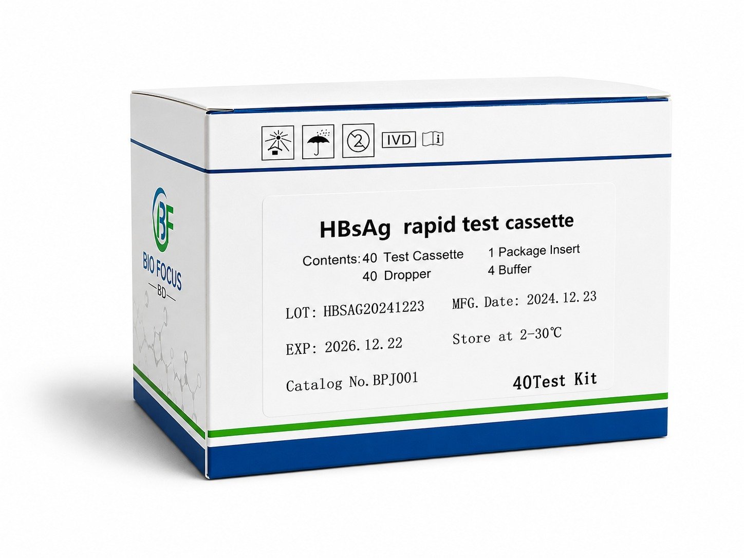 HBsAg Test Device – 1×40 Test - Bio Focus BD