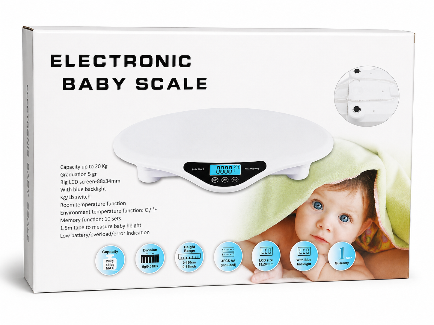 Electronic Baby Scale (20kg Capacity)