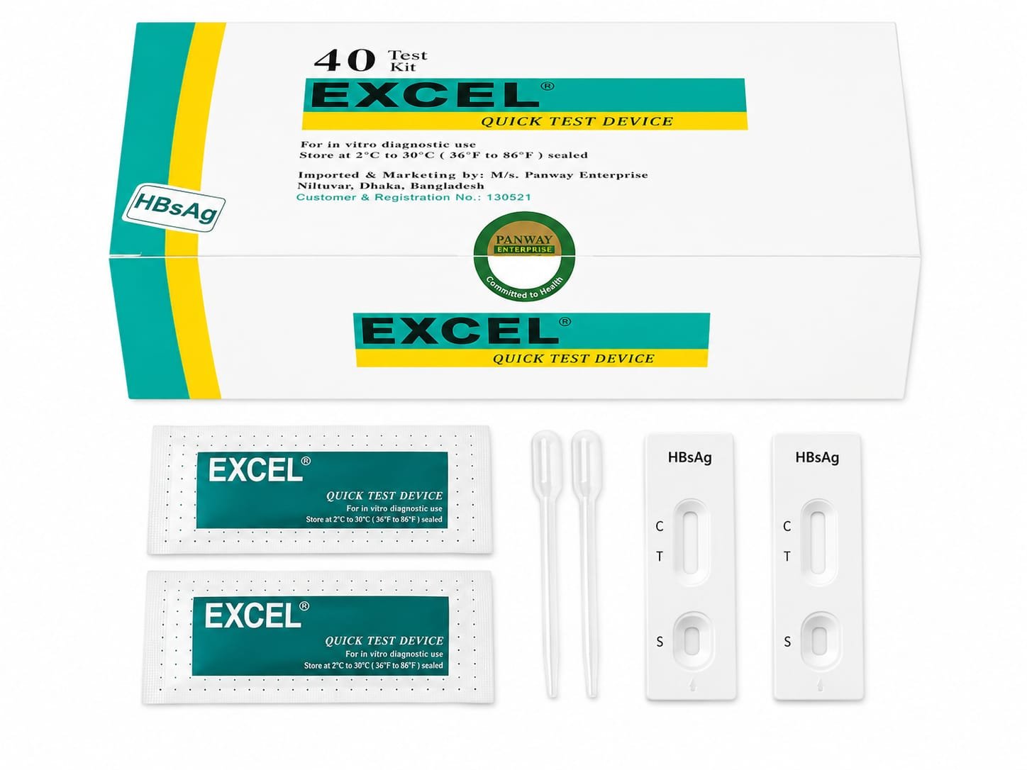 Excel Diagnostic Device Kit – HBsAg Rapid Test