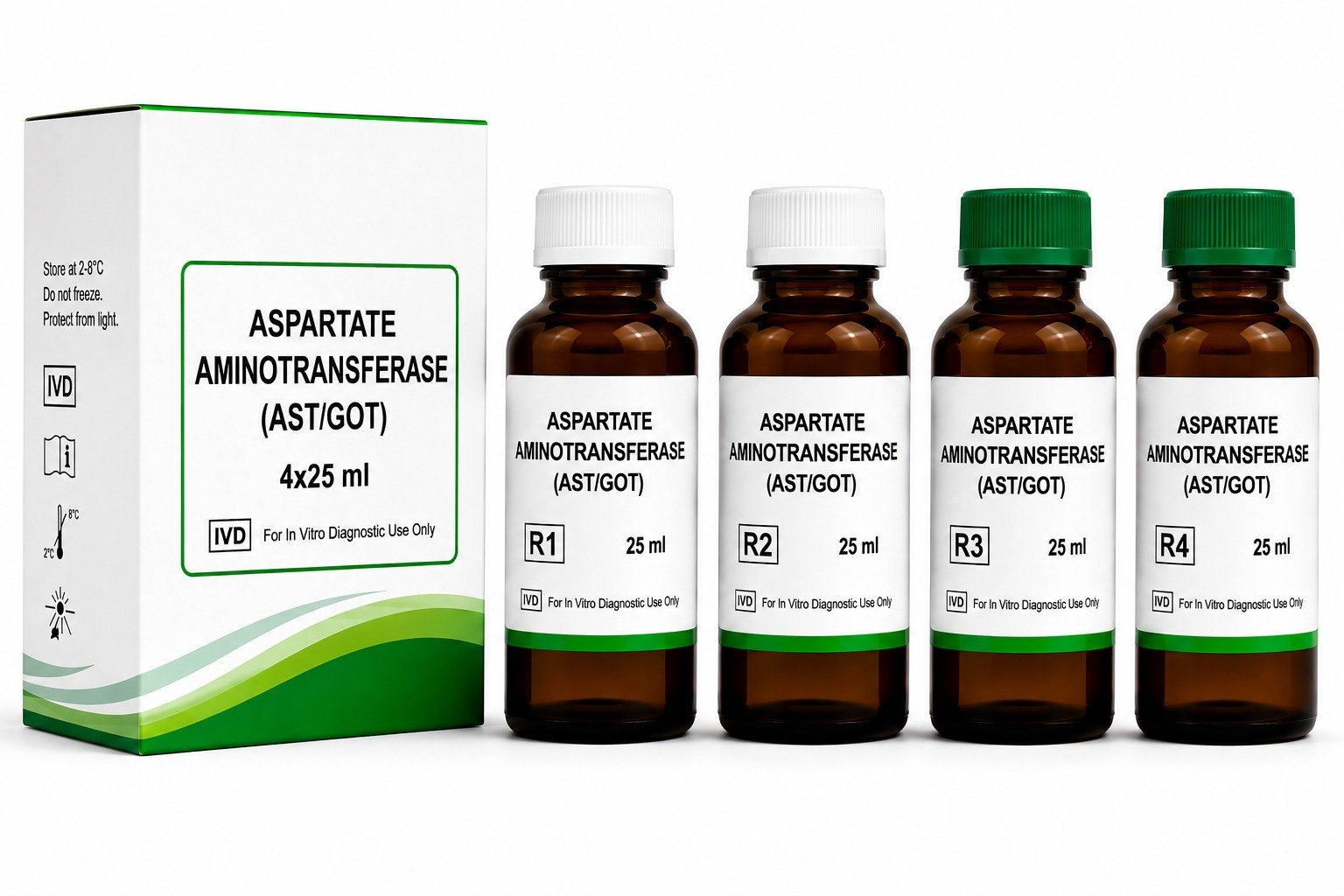 Aspartate Aminotransferase (AST/GOT) 4 × 25 mL – Bio Focus BD