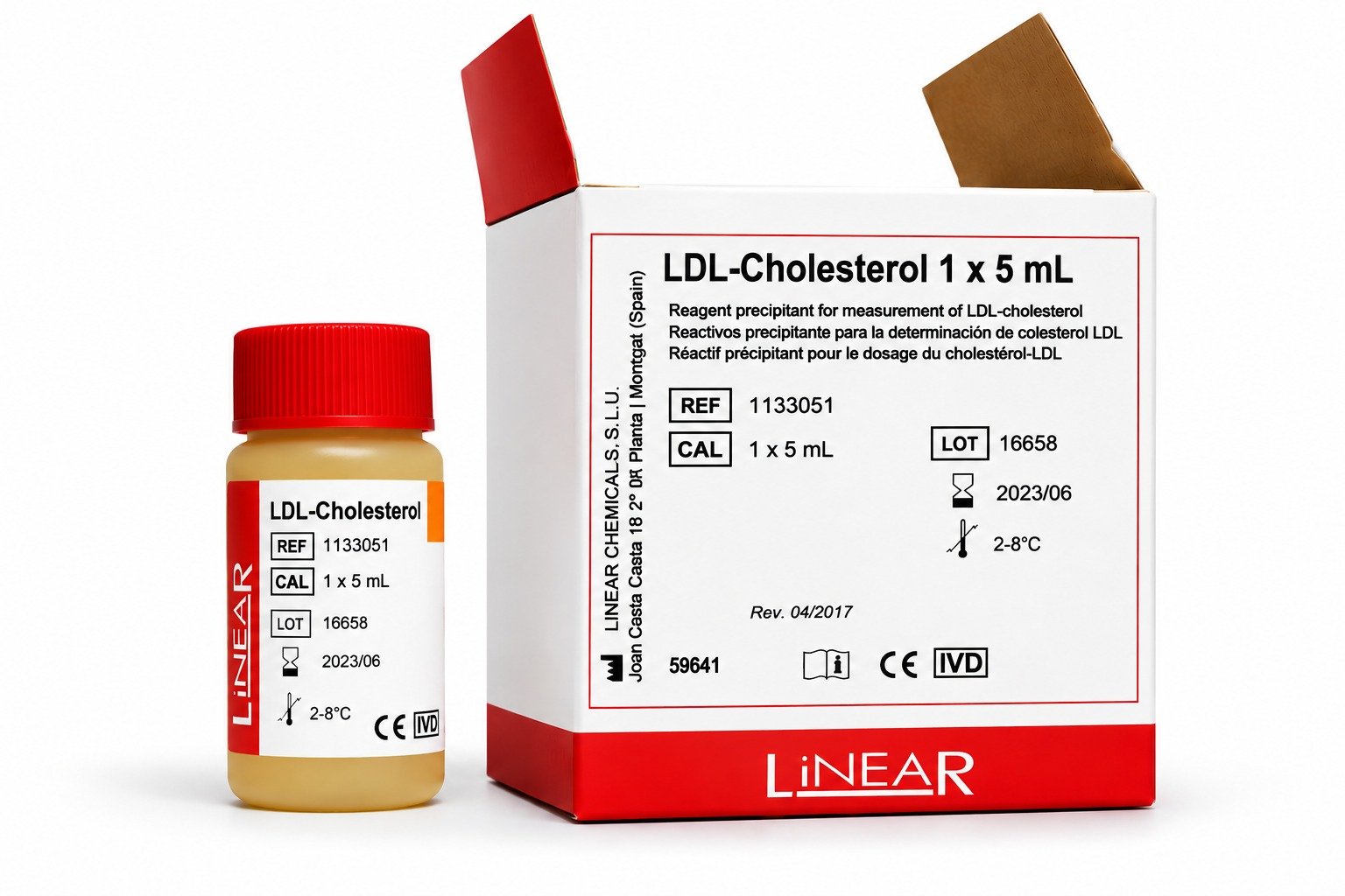 LDL Cholesterol (50 Tests) (Ready to Use) 1 × 5 mL (Linear®)