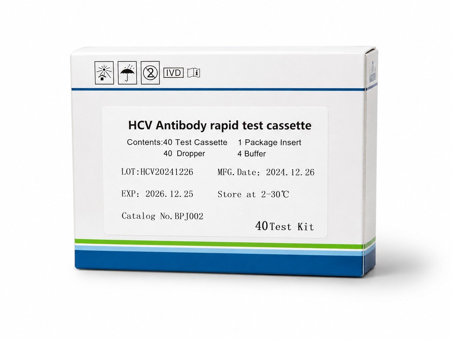 HCV Antibody Rapid Test Cassette – 40 Test Kit