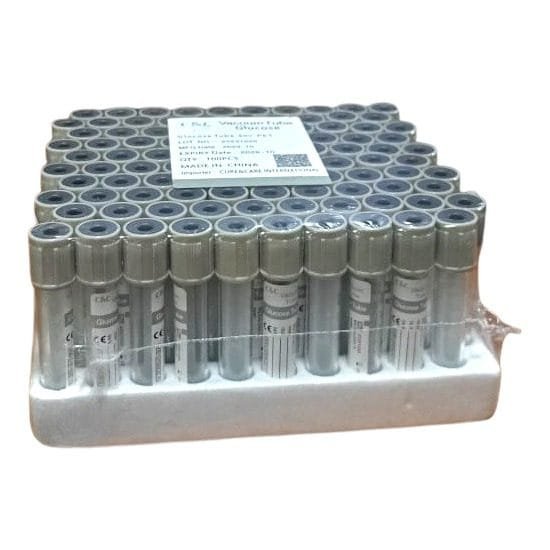 Glucose K2 Blood Collection Tube 100 pieces 3 mL / 2 mL, 13×75 mm, PET | Bio Focus BD