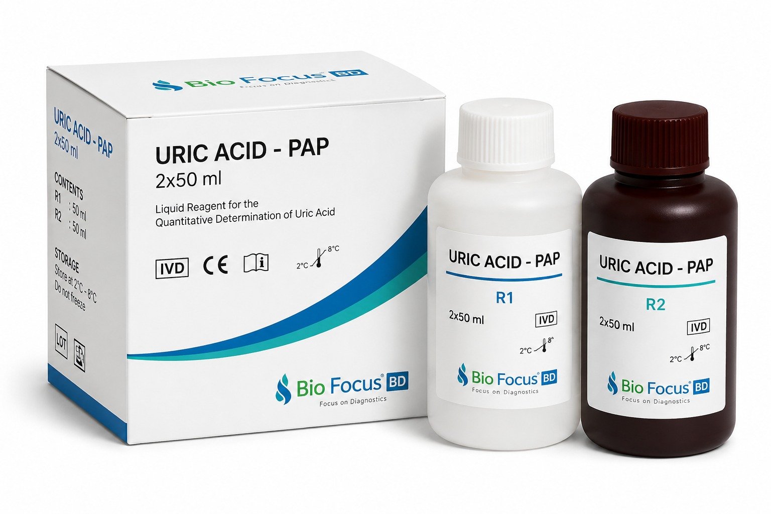 URIC ACID – PAP 2×50 mL | Bio Focus BD