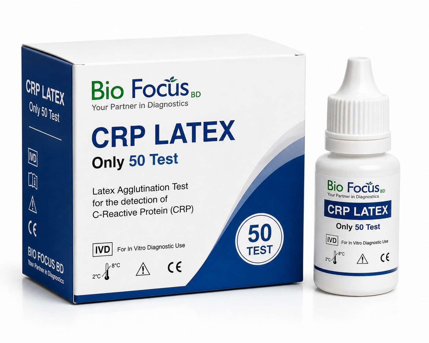 CRP Latex Only 50 Test Bio Focus BD