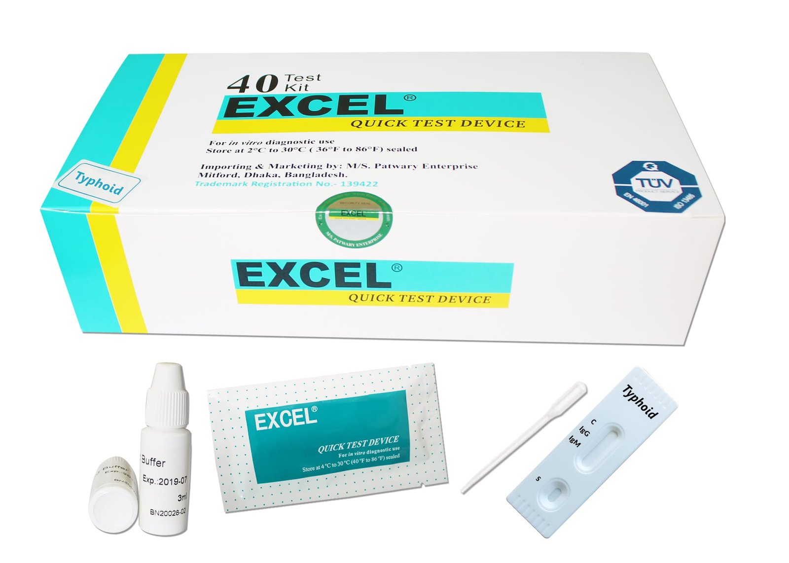 Typhoid Rapid Test – Excel