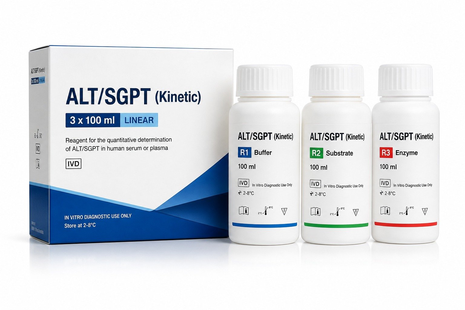 ALT/SGPT (Kinetic) 3 × 100 ml Linear