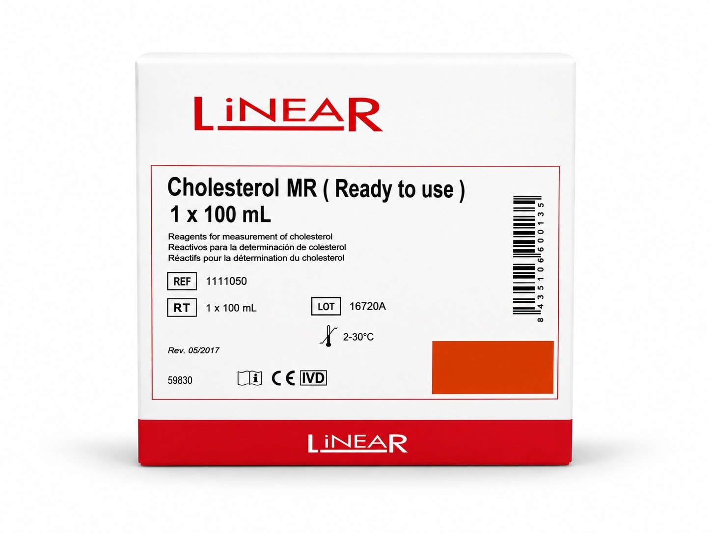 Cholesterol MR (Ready to Use) 1 × 100 mL (Linear®)
