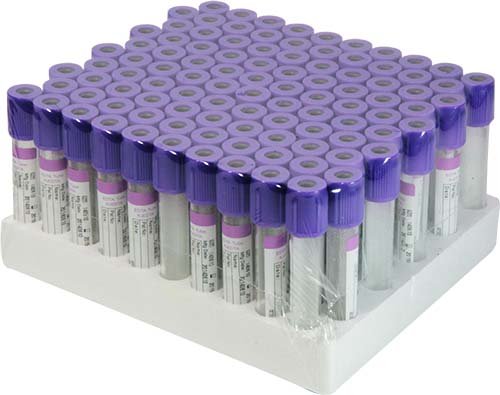 Disposable Vacuum Blood Collection Tube (EDTA K3, 2ml Glass)