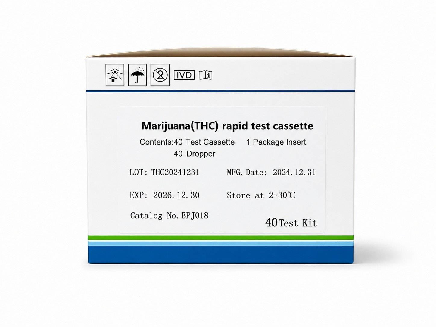 Marijuana (THC) Rapid Test Device 40 Test Kit | Bio Focus BD