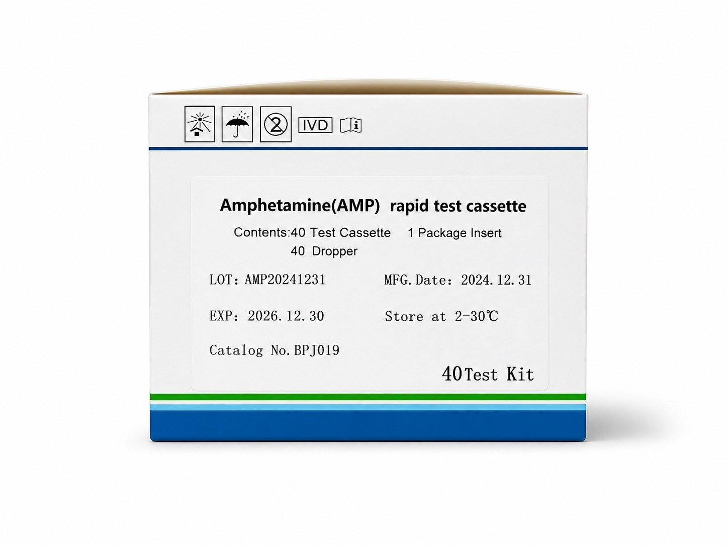 Amphetamine (AMP) Rapid Test Cassette 40 Test Kit | Bio Focus BD