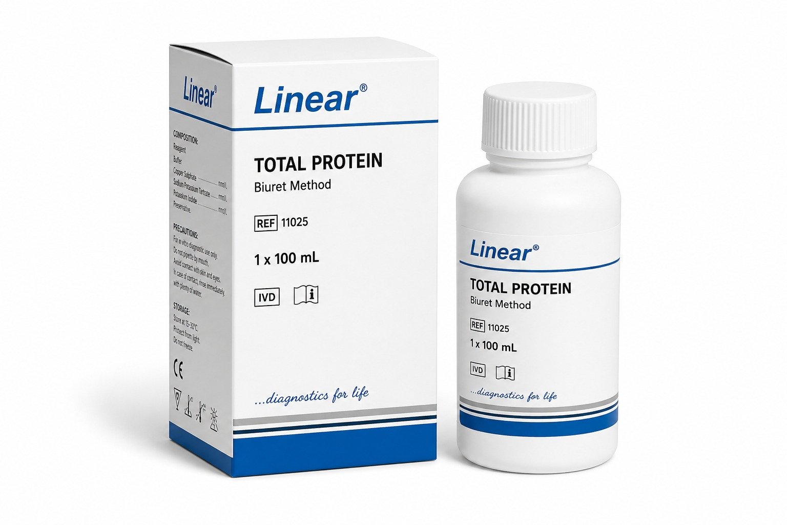 Total Protein – Biuret Method 1 × 100 mL | Linear