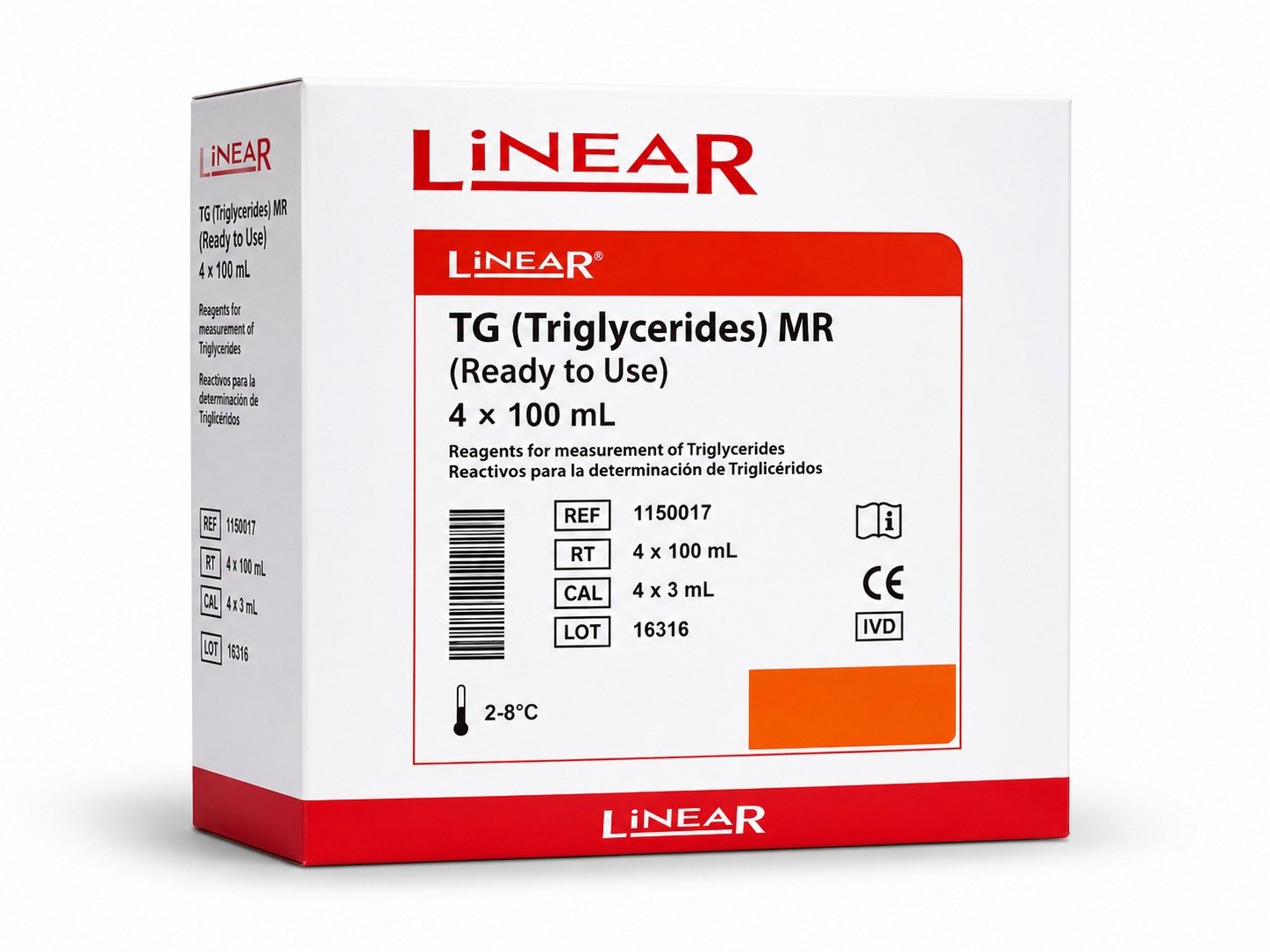 TG (Triglycerides) MR (Ready to Use) 4 × 100 mL (Linear®)