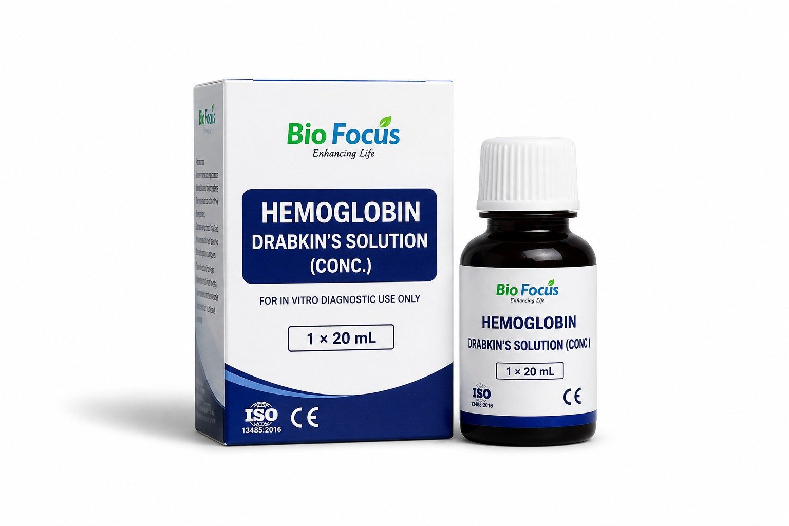 Hemoglobin Drabkin’s Solution (Conc.) 1×20 mL | Bio Focus BD