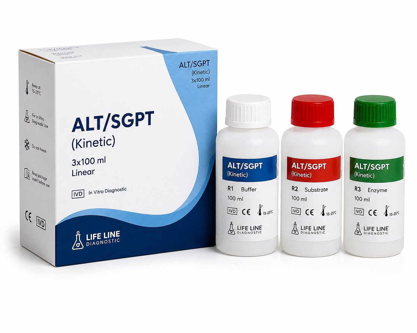 ALT/SGPT (Kinetic) 3×100 ml Linear