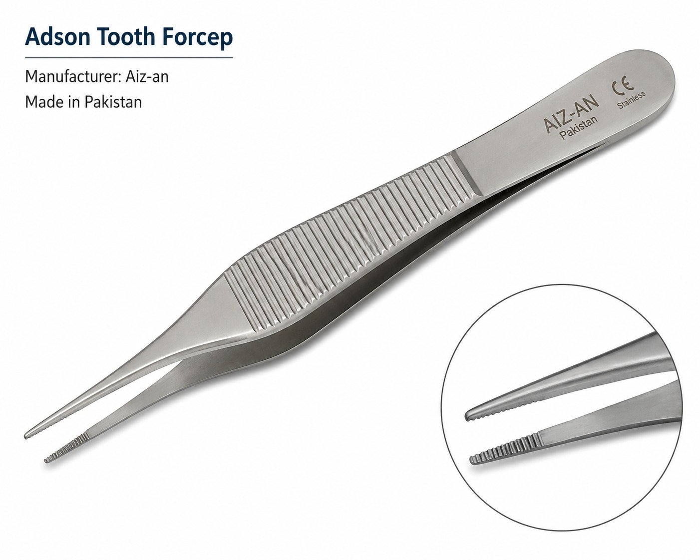 ADSON Tooth Forceps (AIZ-AN, Pakistan)