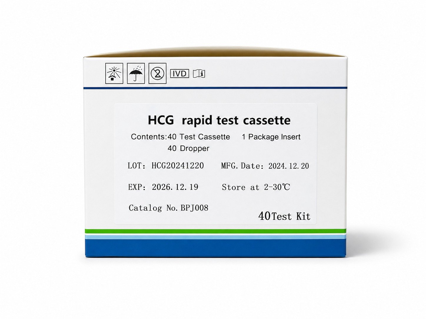 HCG Rapid Test Device 40 Test Kit | Bio Focus BD