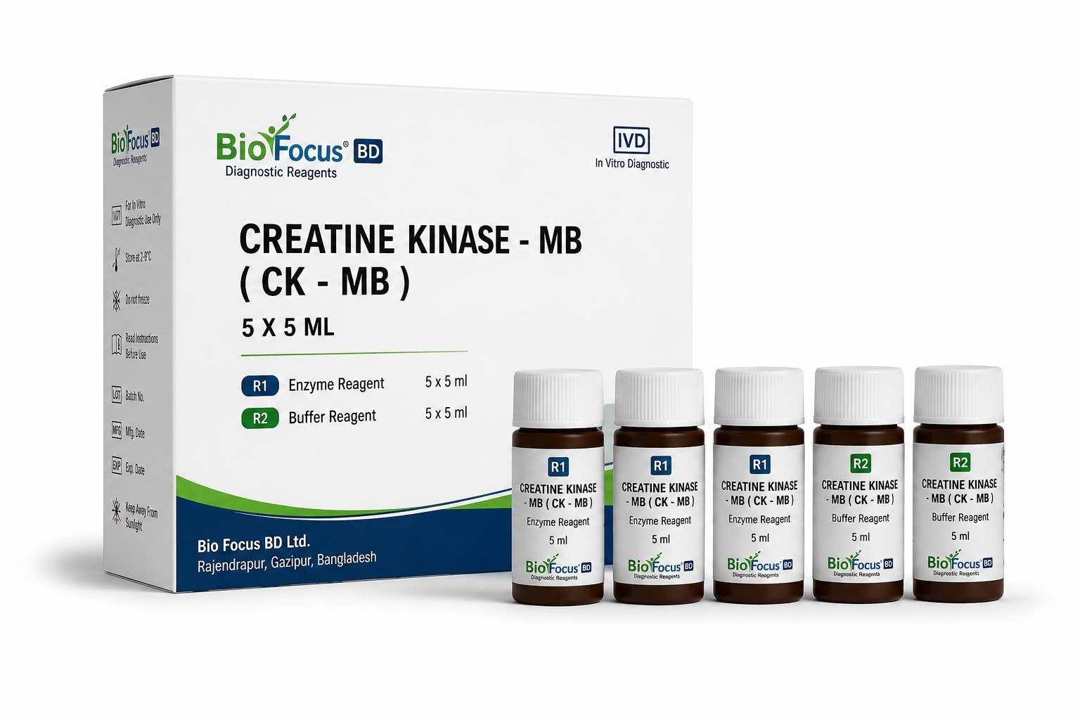 Creatine Kinase – MB (CK-MB) 5×5 mL | Bio Focus BD