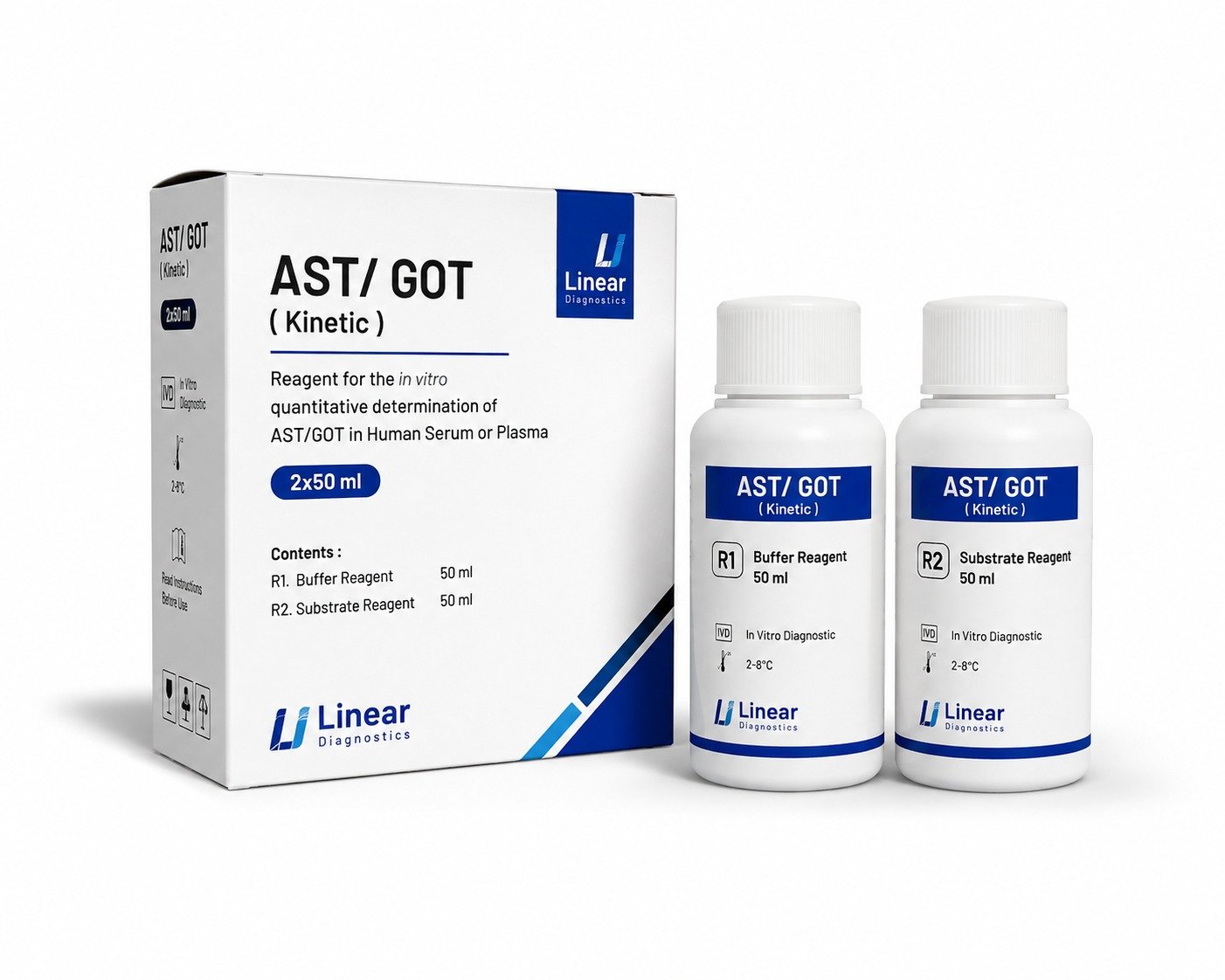 AST/GOT (Kinetic) 2 × 50 mL – Linear Diagnostics