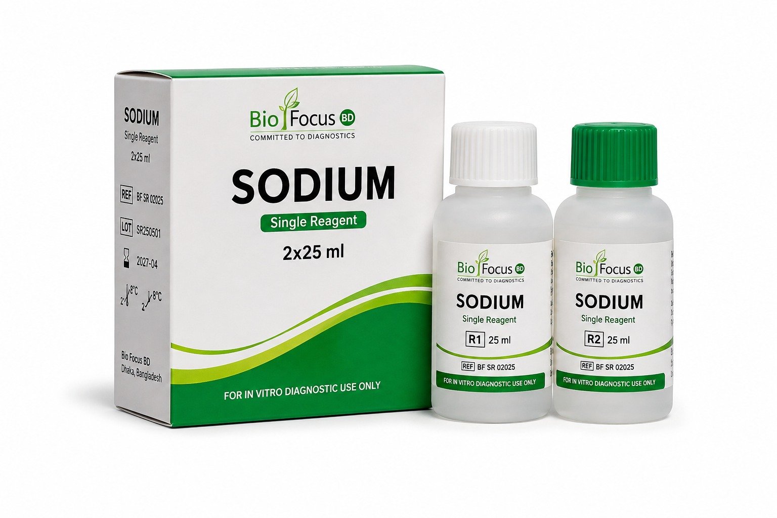 Sodium – Single Reagent 2×25 mL | Bio Focus BD