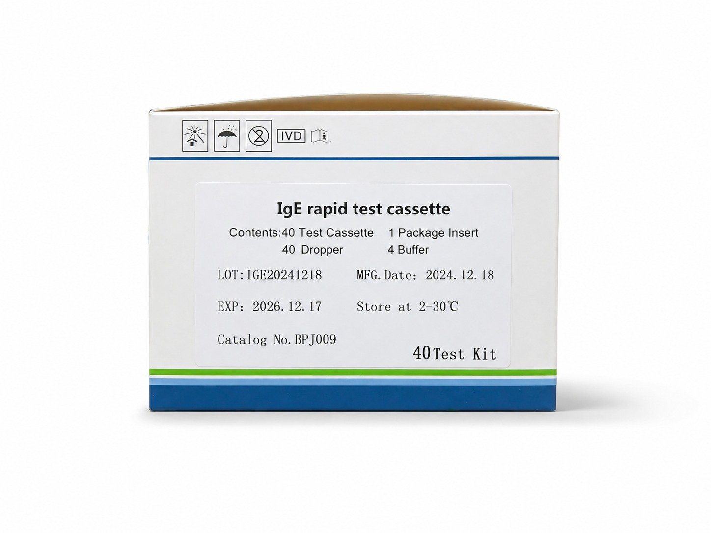IgE Rapid Test Device 40 Test Kit | Bio Focus BD