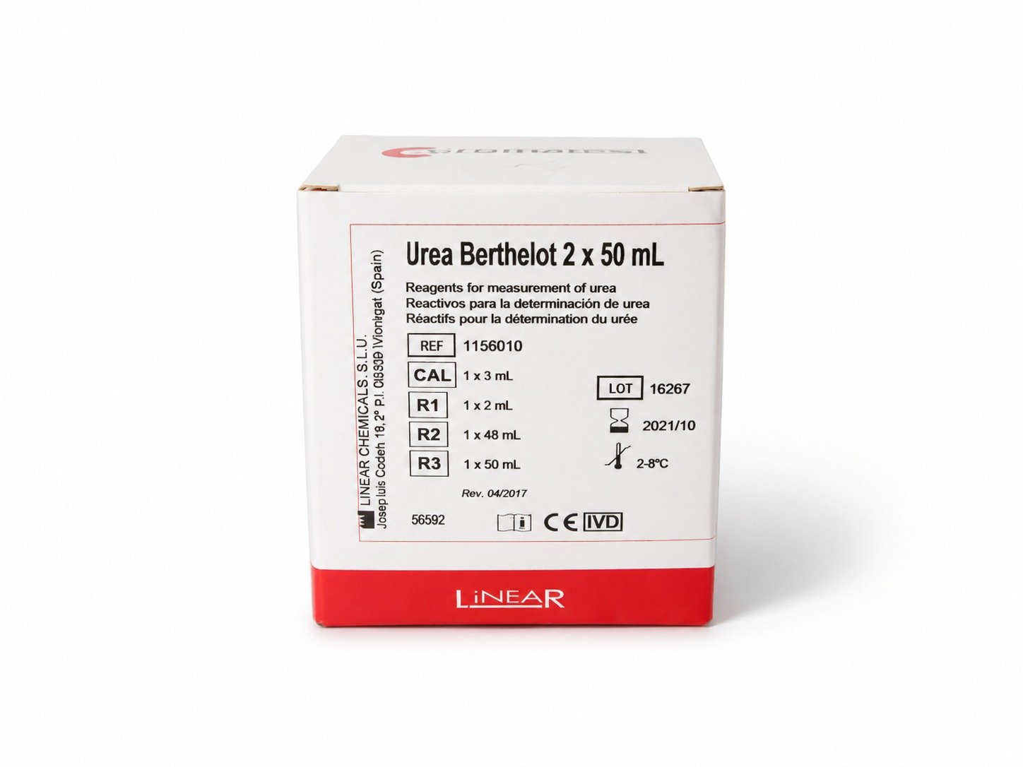 Linear Urea Berthelot Reagent Kit (2 × 50 mL)